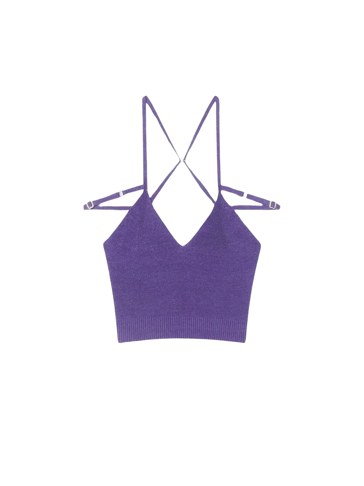 Débardeur Aneto à col V en lin - Purple