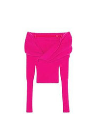 Haut Ascua en laine - Pink