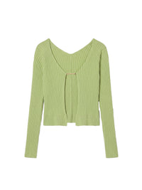 Haut en maille Pralu longue - Light Green