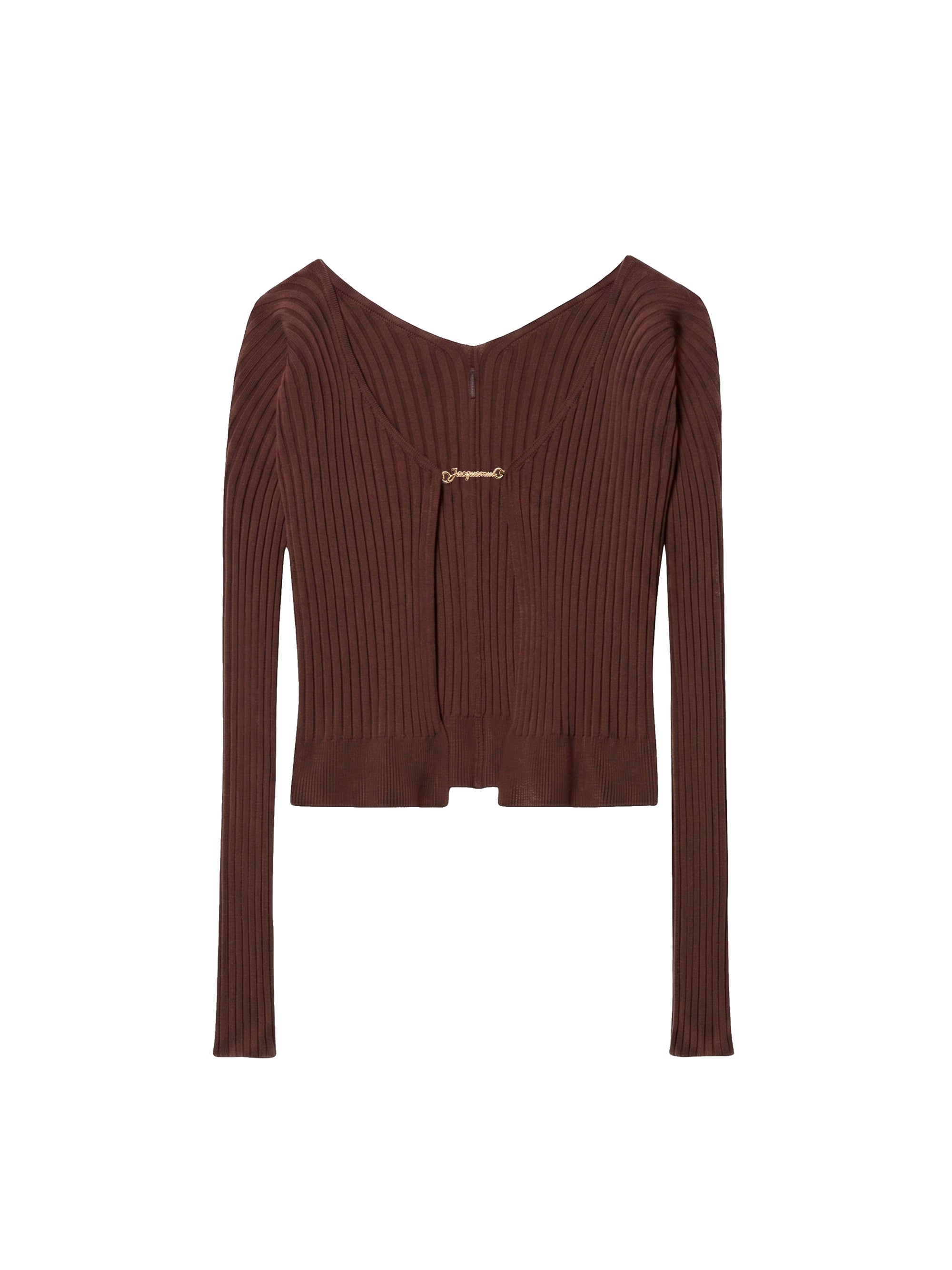 Haut en maille Pralu longue - Dark Brown
