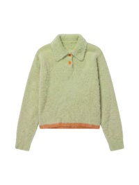90€ / 9 sold //45 QTY / ST20%   Polo Neva duveteux - Light Green