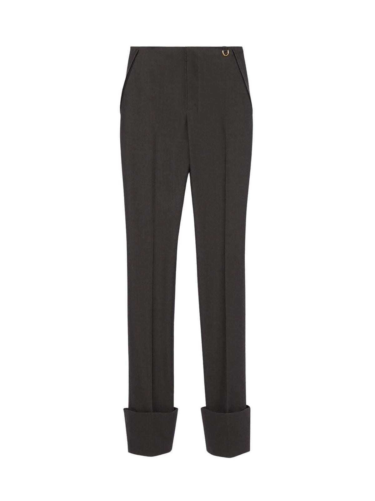 Pantalon Laya à ourlets en laine - Dark Grey