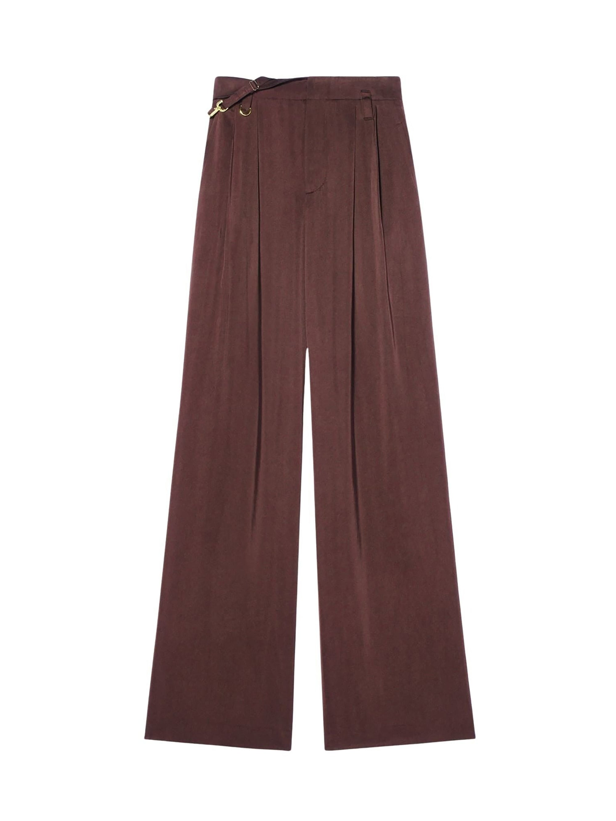 Pantalon Notte taille ahute - Dark Brown