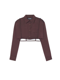 DARK BROWN LA CHEMISE CAVAOU
