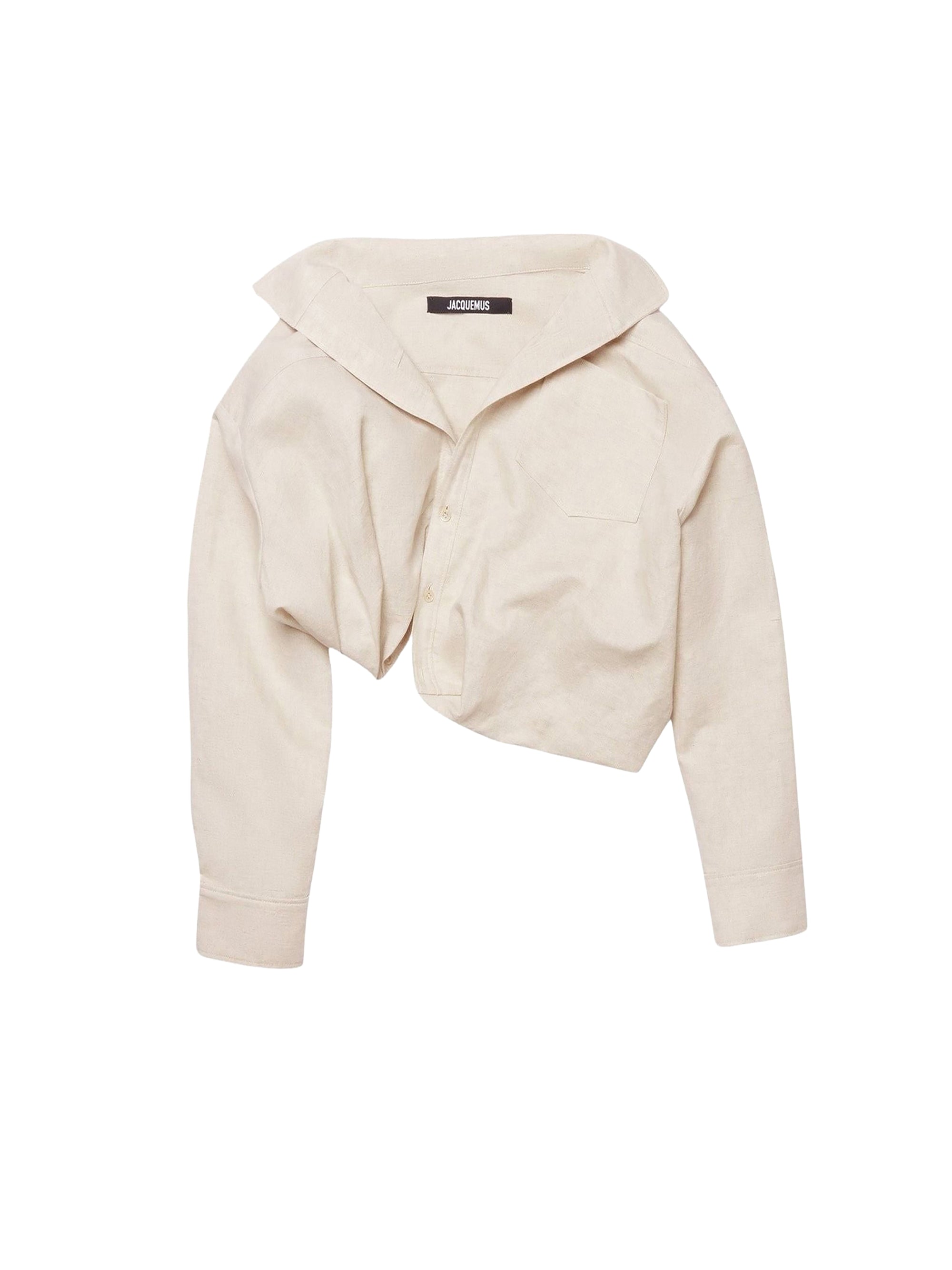 Chemise Mejean asymétrique - Light Beige