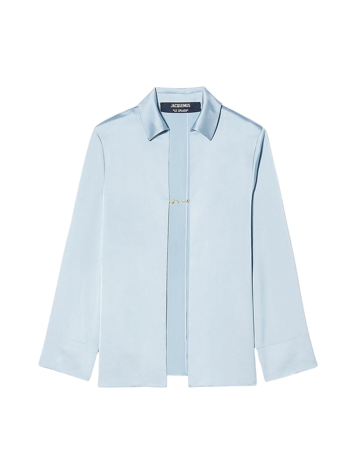 90€ / 4 sold //7 QTY / ST57%   Chemise Notte avec logo métallique en satin - Light Blue