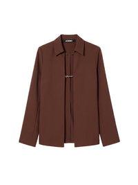 Chemise Notte satinée - Dark Brown