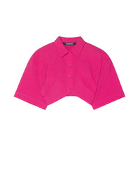 Chemise courte Ballu plissée - Pink