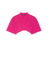 Chemise courte Ballu plissée - Pink