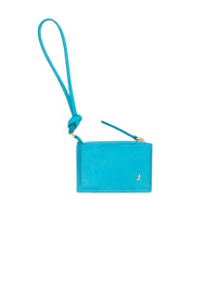 Porte-cartes Pichoto en cuir - Turquoise