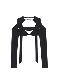 Brassière Asao à manches longues - Black
