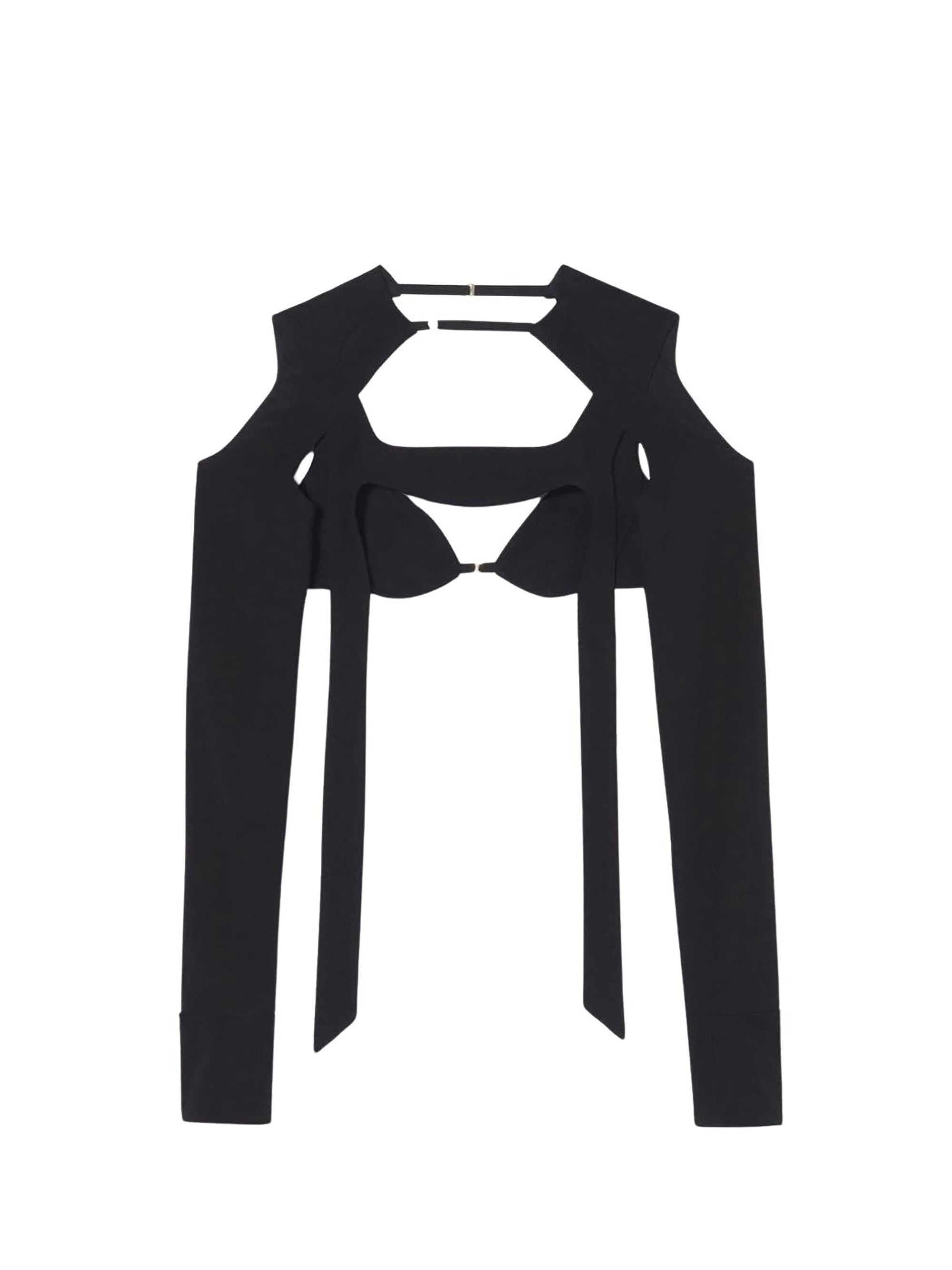 Brassière Asao à manches longues - Black