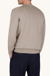 Round-neck jumper - Beige