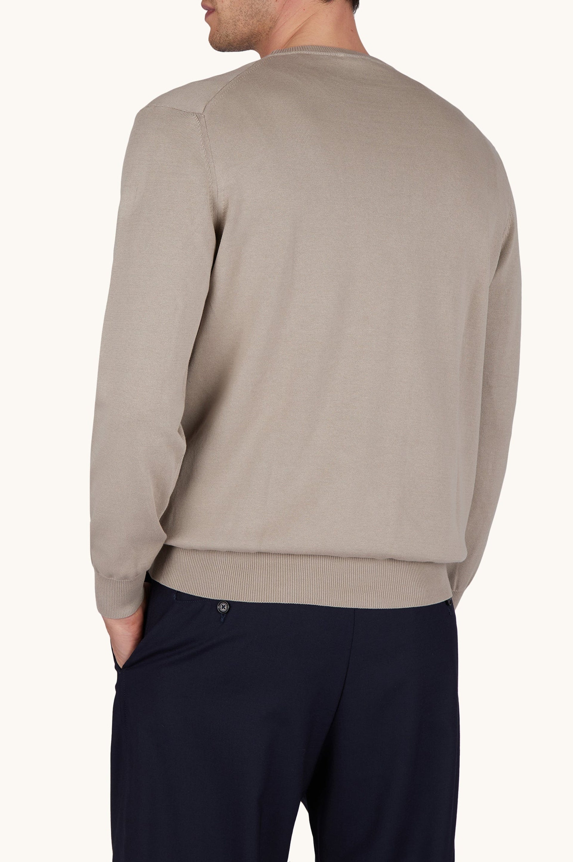 Round-neck jumper - Beige