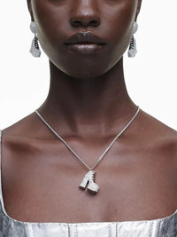 Collier avec pendentif en laiton - Silver & Crystal