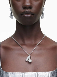 Collier avec pendentif en laiton - Silver & Crystal
