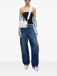 MINI   Mini sac The Crossbody Tote en toile cristal - White Crystal