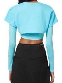 TURQUOISE LE DOUBLE TSHIRT