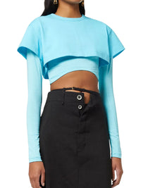 TURQUOISE LE DOUBLE TSHIRT
