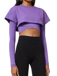 PURPLE LE DOUBLE TSHIRT