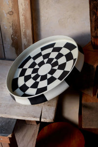 Damier Check Platter Large