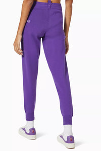 Sweatpants with mesh logo - Purple Potion