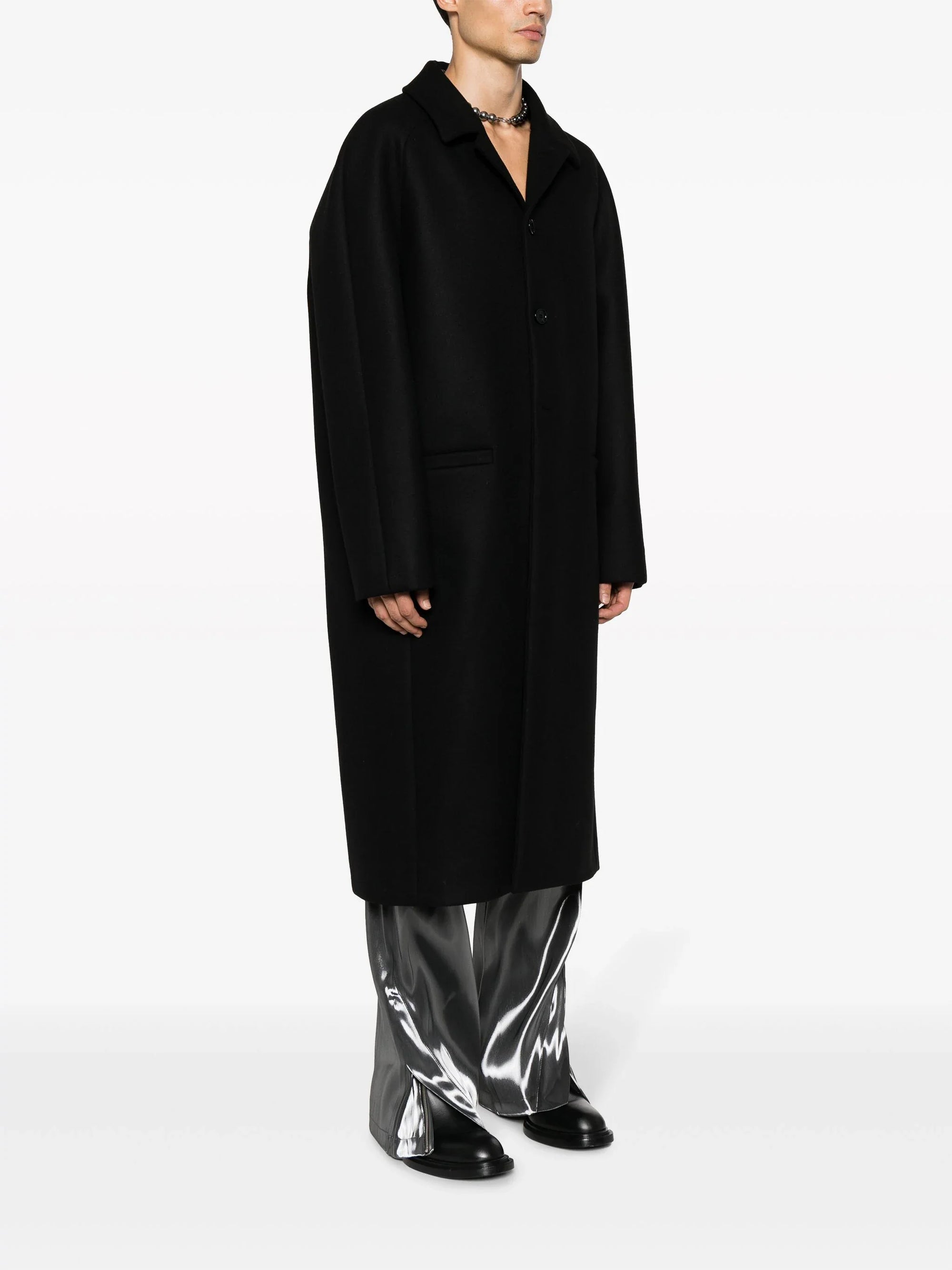 8pcs RELIQUAT 590€ / Manteau en laine - Black