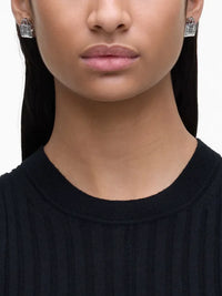 Boucles d’oreilles The Tote Bag en laiton - Light Antique Silver