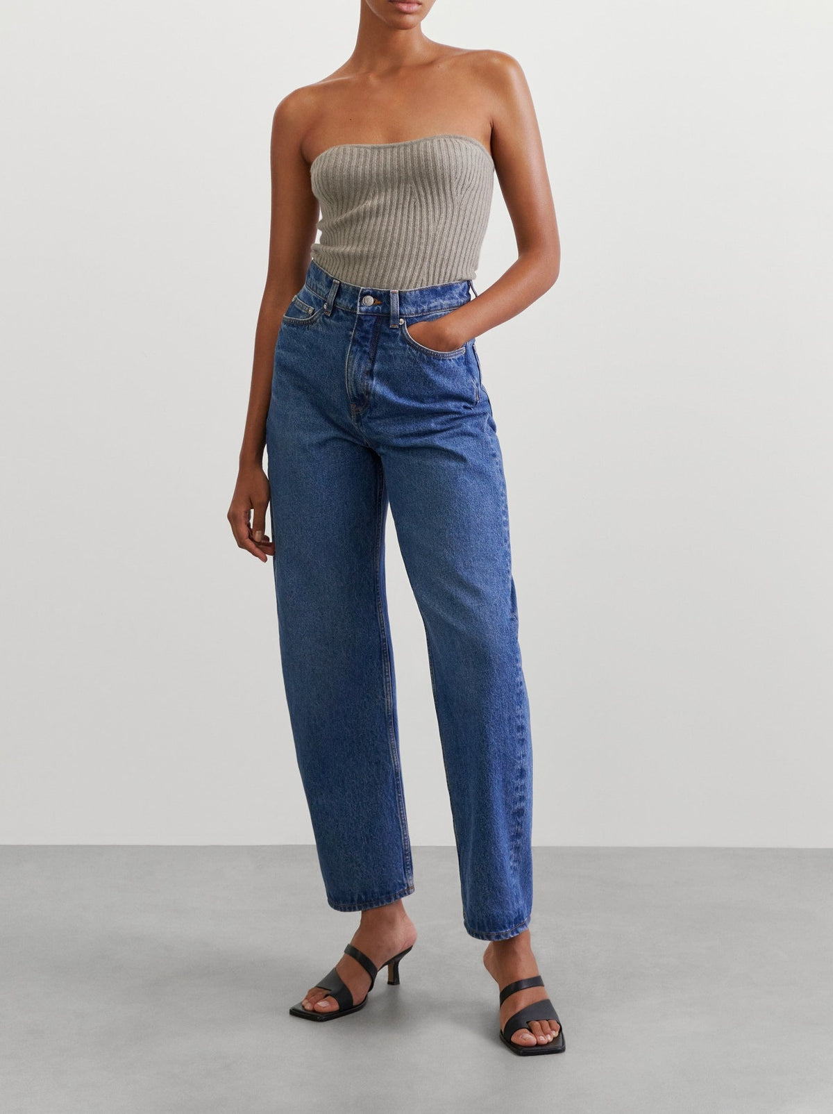 Bustier en cachemire - Gris