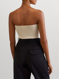 Bustier en cachemire - Blanc