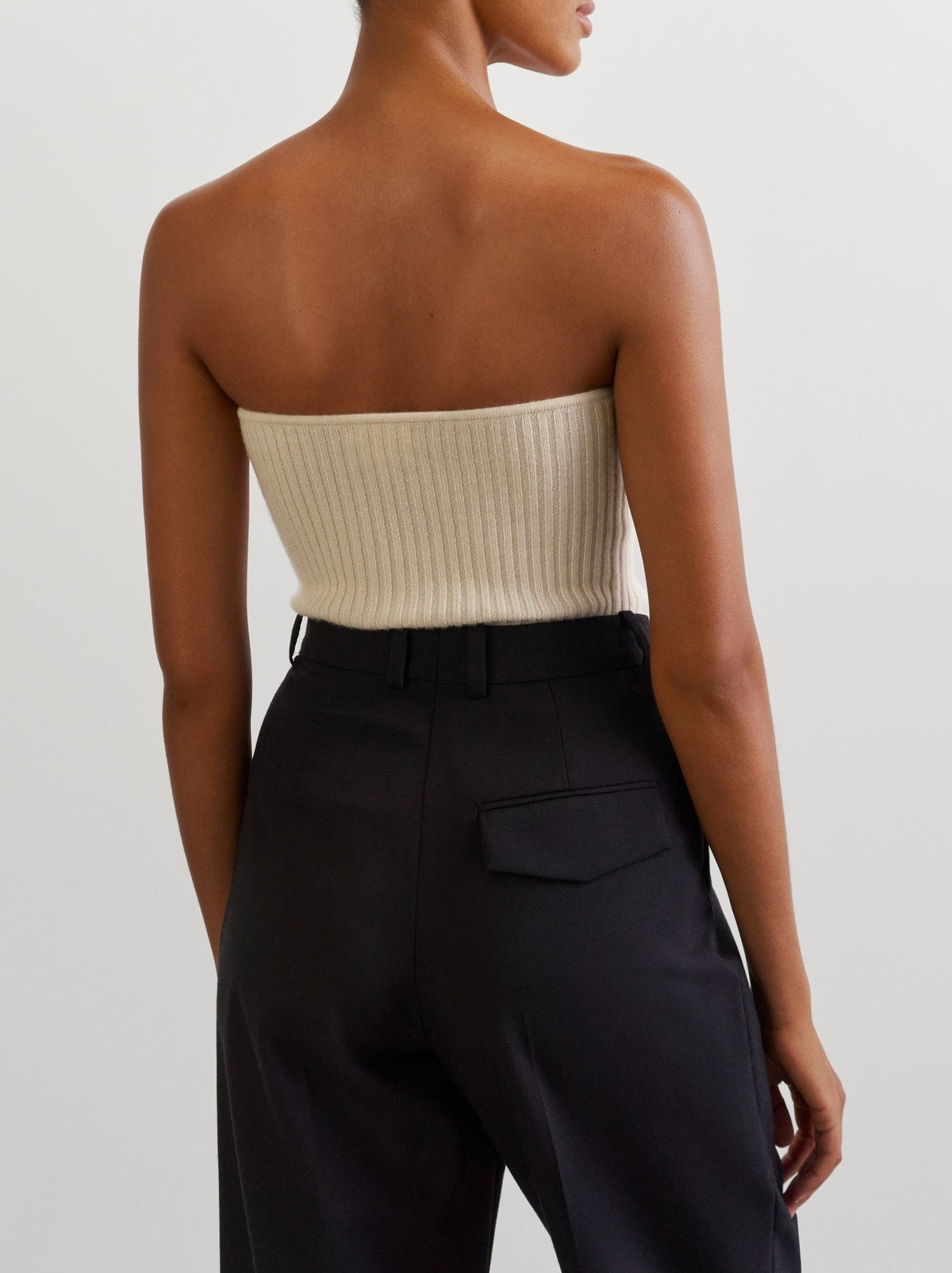 Bustier en cachemire - Blanc