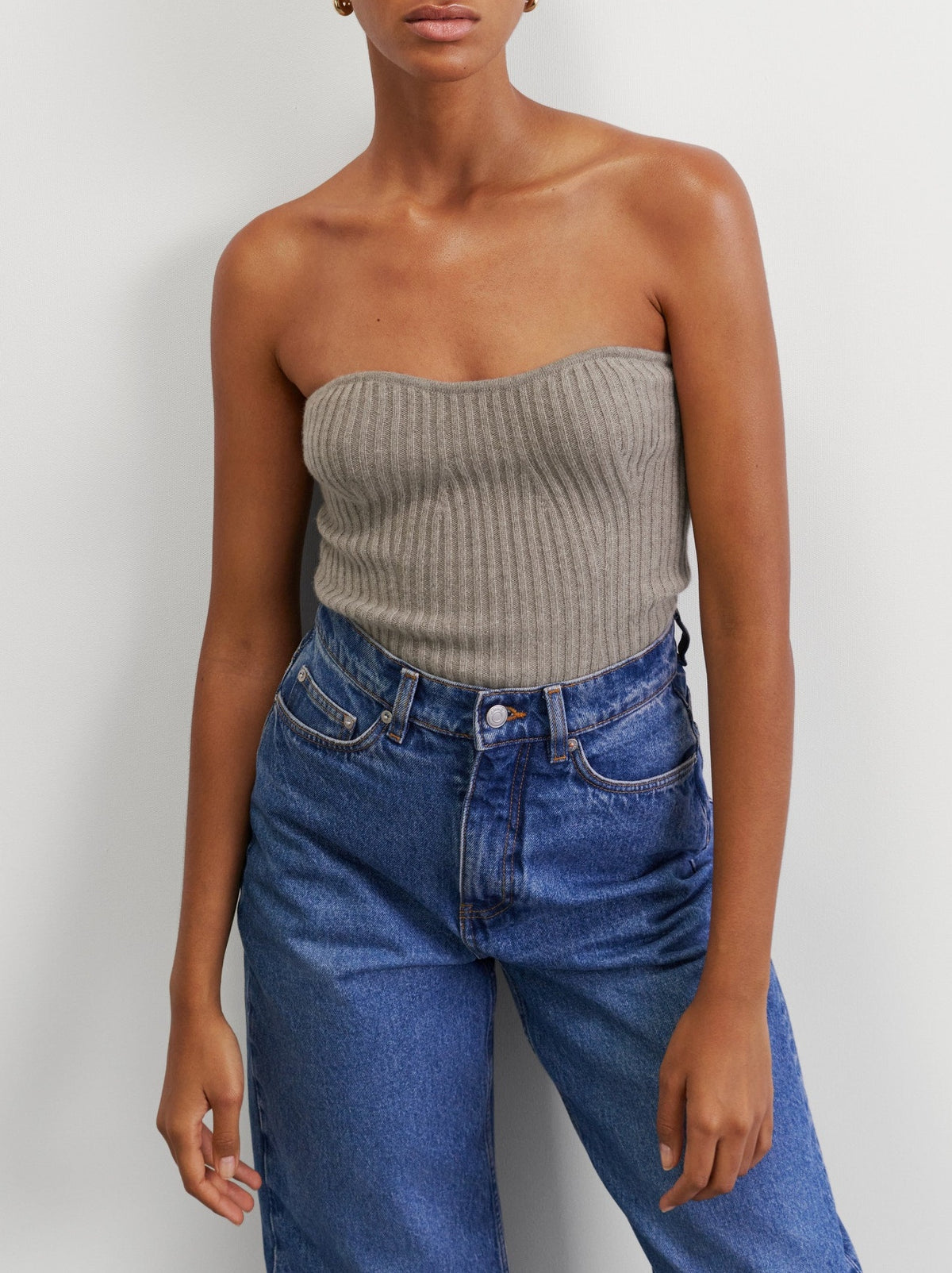 Bustier en cachemire - Gris