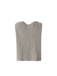 Bustier en cachemire - Gris