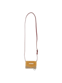 Porte Azur en cuir - Yellow