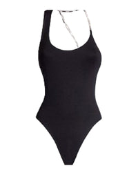 Maillot de bain en lycra mat - Black
