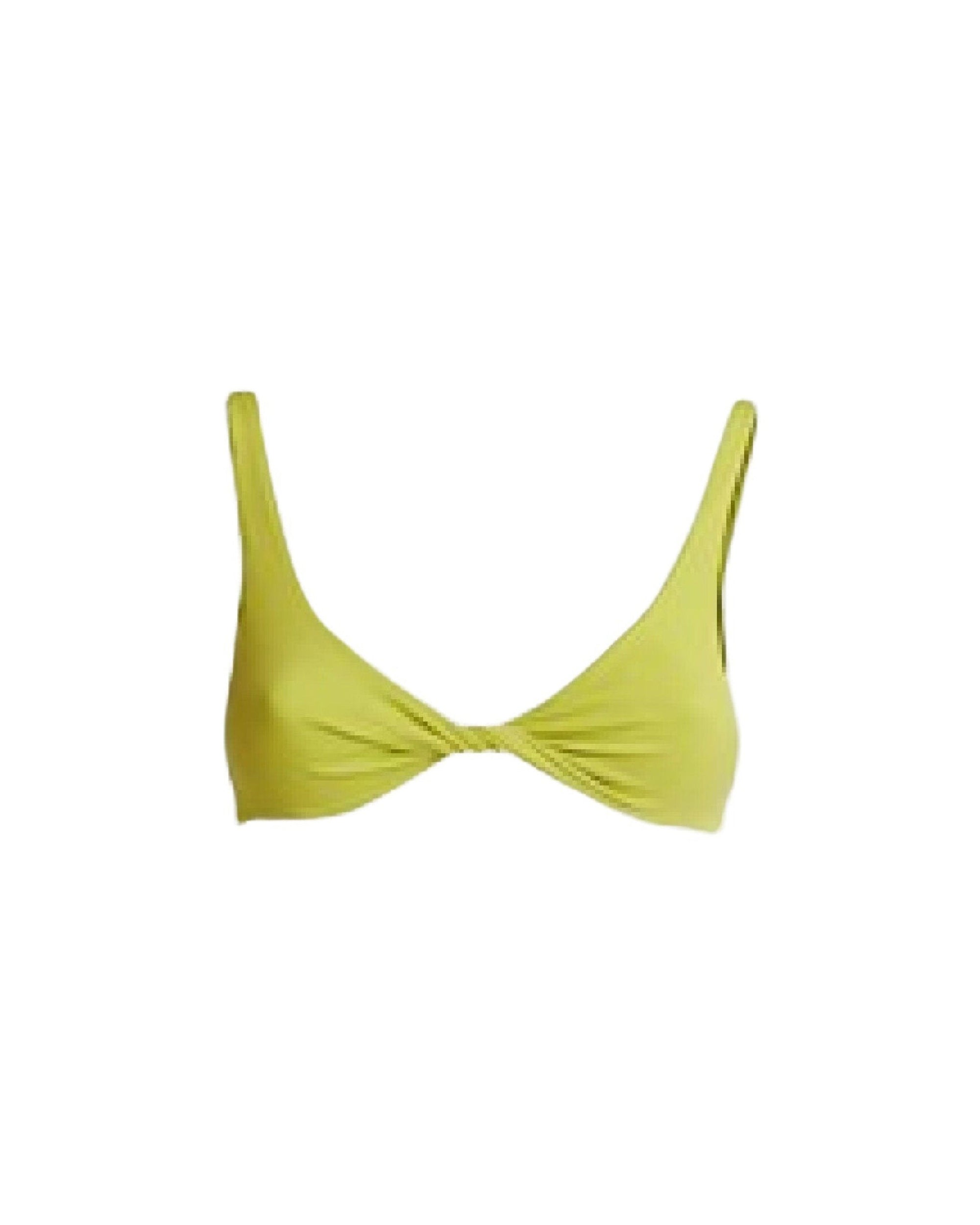 Haut de bikini en lycra mat - Lime