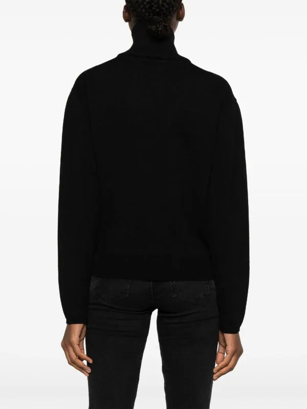 10pcs RELIQUAT 250€ / Pull trucker en laine - Black