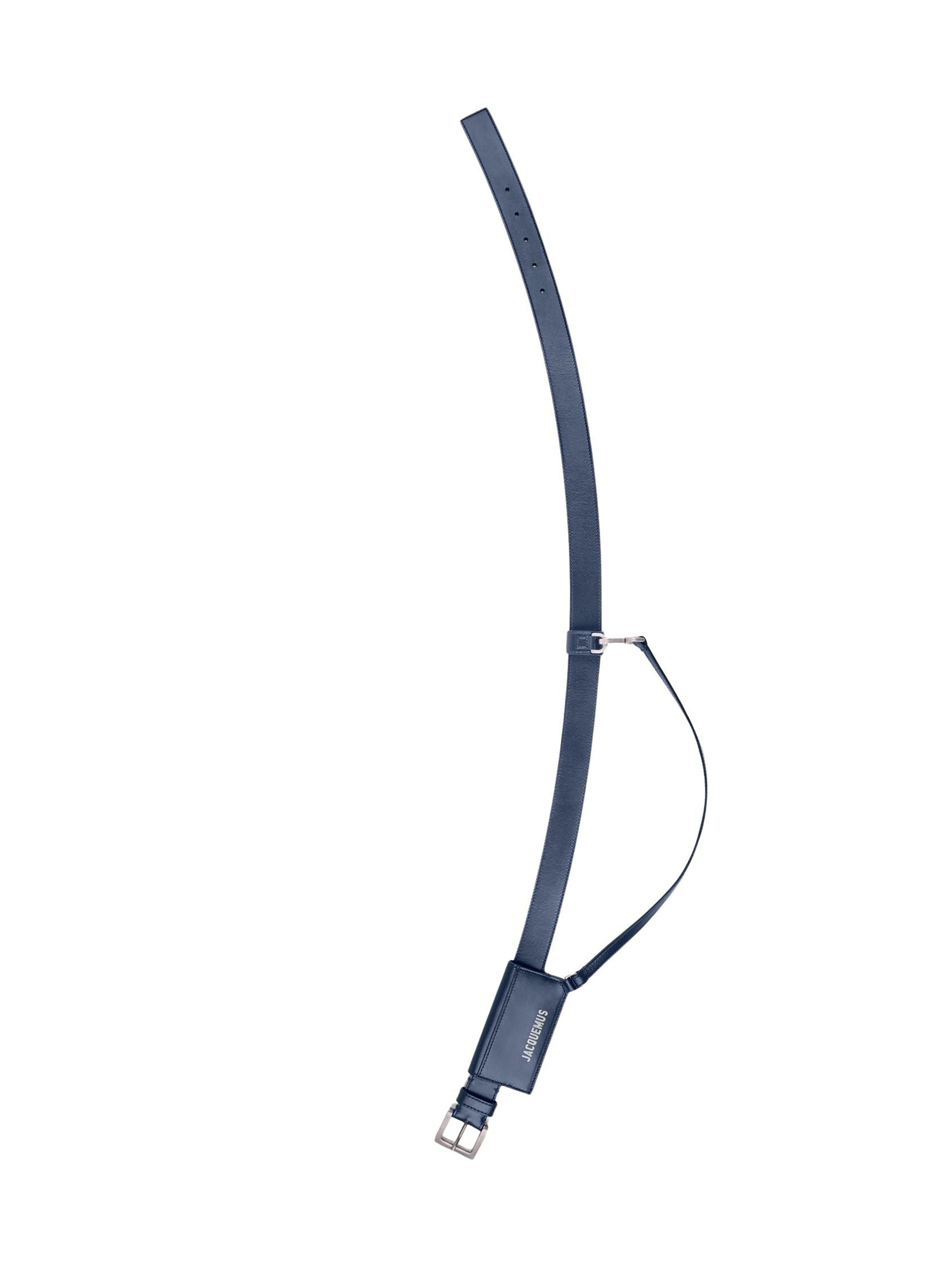 Ceinture Porte-cartes en cuir - Navy