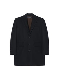 420€ / 3 sold //3 QTY / ST100%   Manteau Valdu boutonné en laine - Black