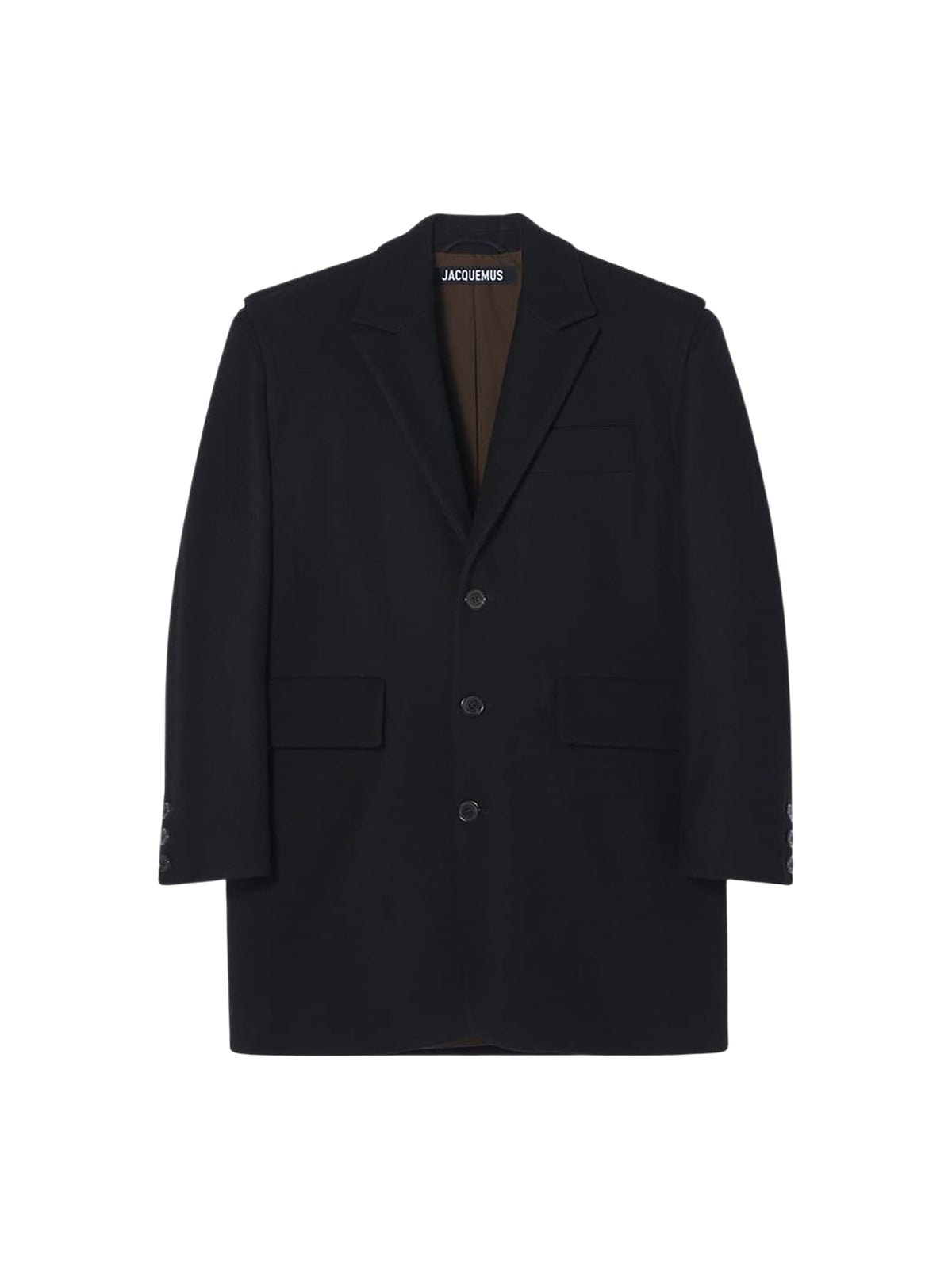 420€ / 3 sold //3 QTY / ST100%   Manteau Valdu boutonné en laine - Black