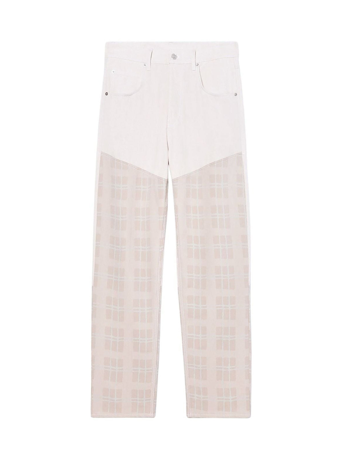 90€ / 12 sold //14 QTY / ST86%   Pantalon De-Nimes Meunier en denim - Beige Squares