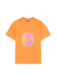 T-shirt à logo Monde - Orange