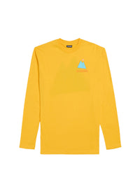 PRINT BLUE MOUNTAIN LE TSHIRT GIALLO
