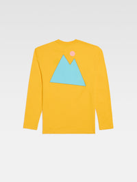 PRINT BLUE MOUNTAIN LE TSHIRT GIALLO