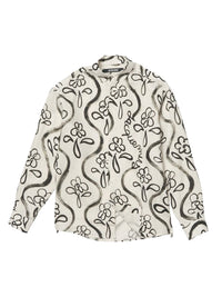 Chemise Simon imprimée - Black Flowers