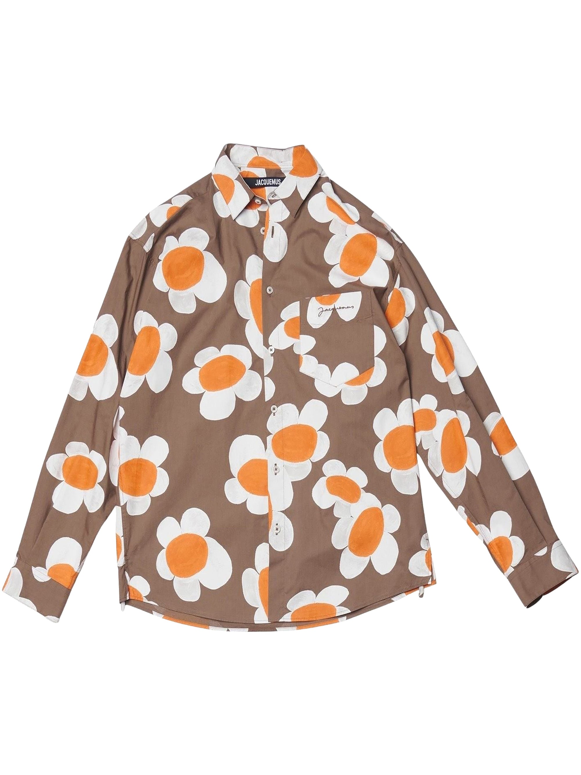 PRINT FLOWERS 70S LA CHEMISE SIMON