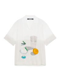 Chemise Jean imprimée - Still Life Beige
