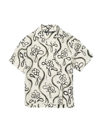 Chemise Jean imprimée - Black Flowers
