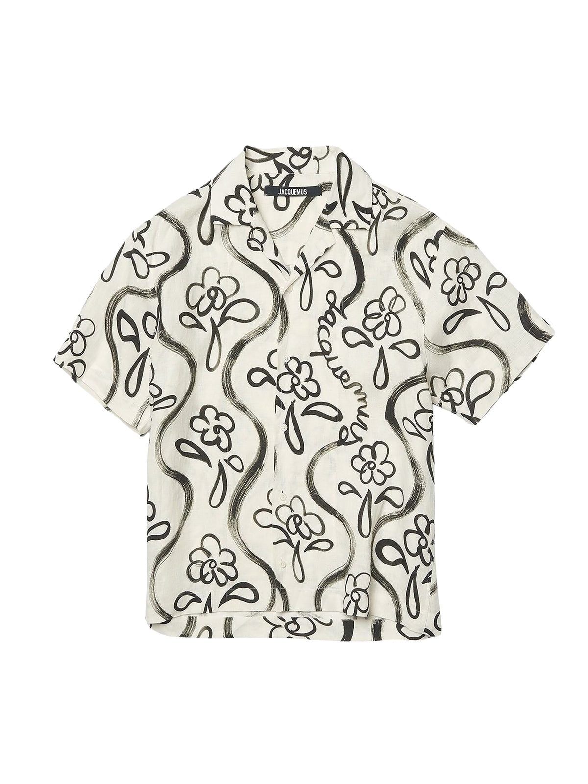 Chemise Jean imprimée - Black Flowers