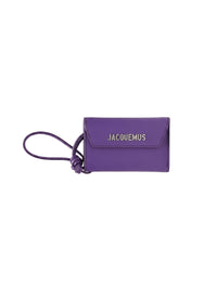 Porte Jacquemus en cuir - Purple